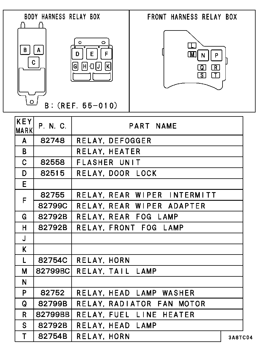Mitsubishi MB953382 - Releu, curent alimentare allinparts.ro
