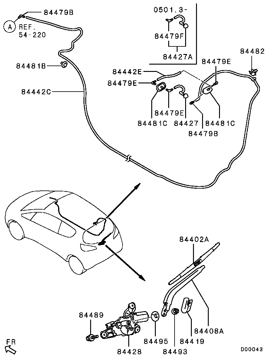 Mitsubishi MN152105 - Lamela stergator allinparts.ro