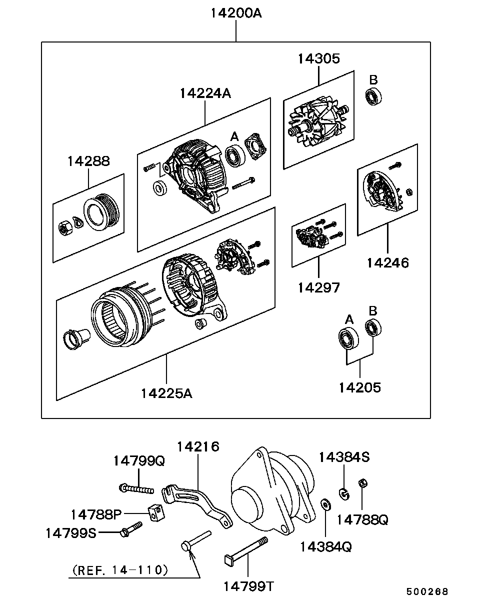 Mitsubishi MD 357744 - Generator / Alternator allinparts.ro