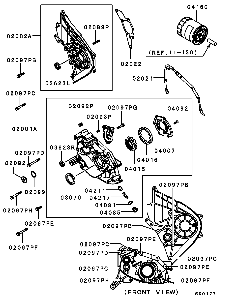 Mitsubishi MD326489 - Filtru ulei allinparts.ro