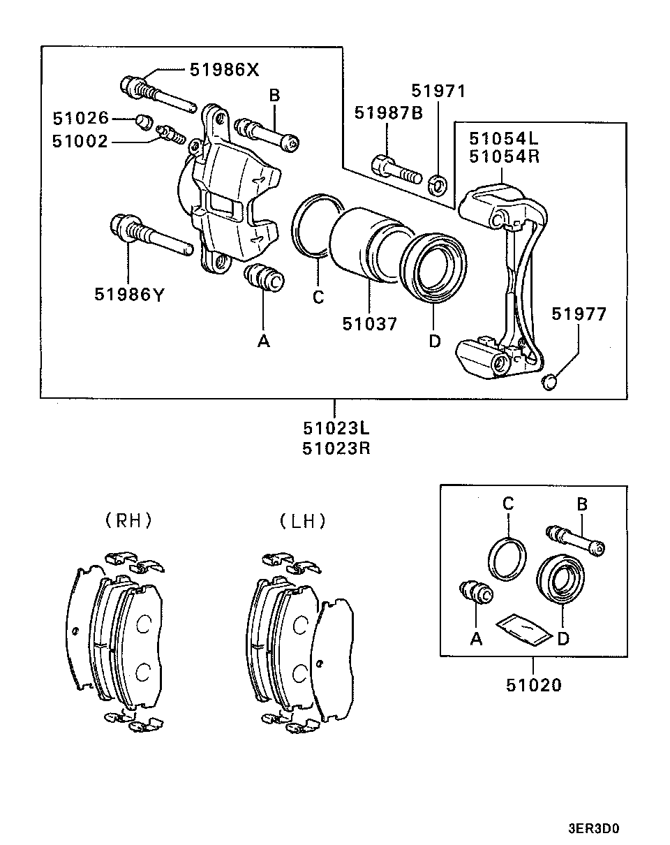 Mitsubishi MB 699 470 - Etrier frana allinparts.ro