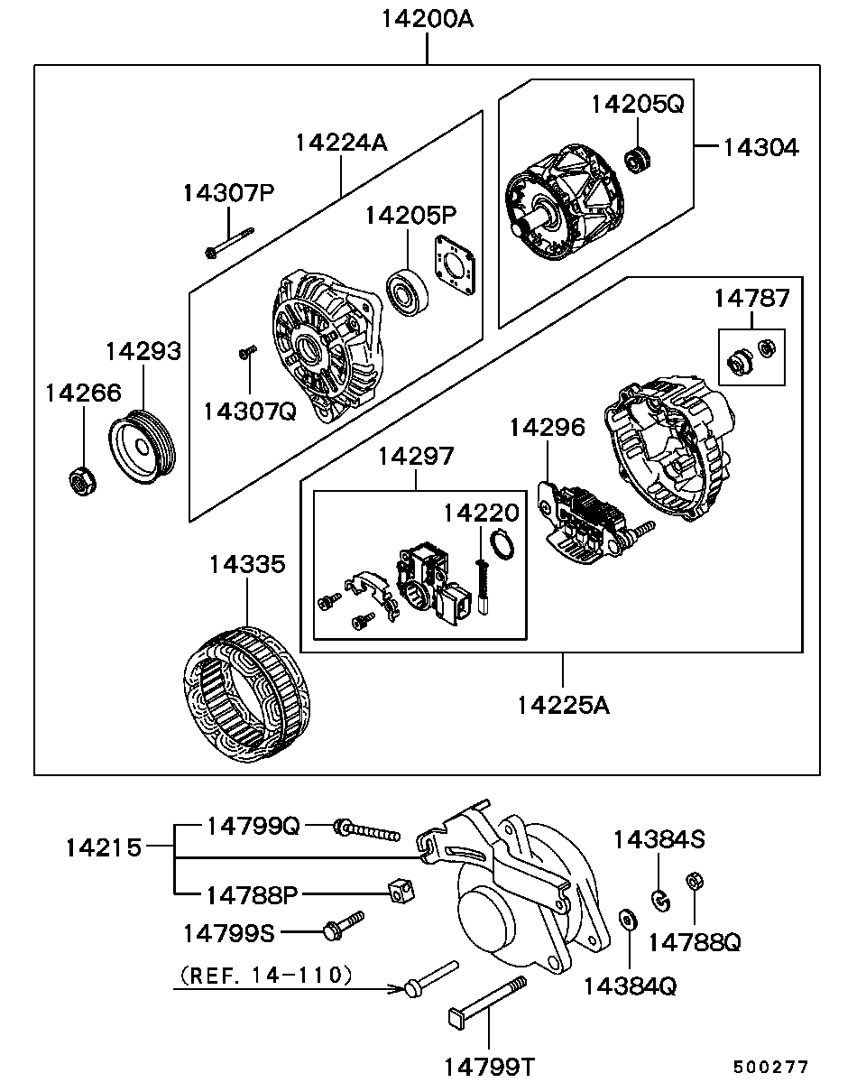 KIA-HYUNDAI MD358421 - Generator / Alternator allinparts.ro
