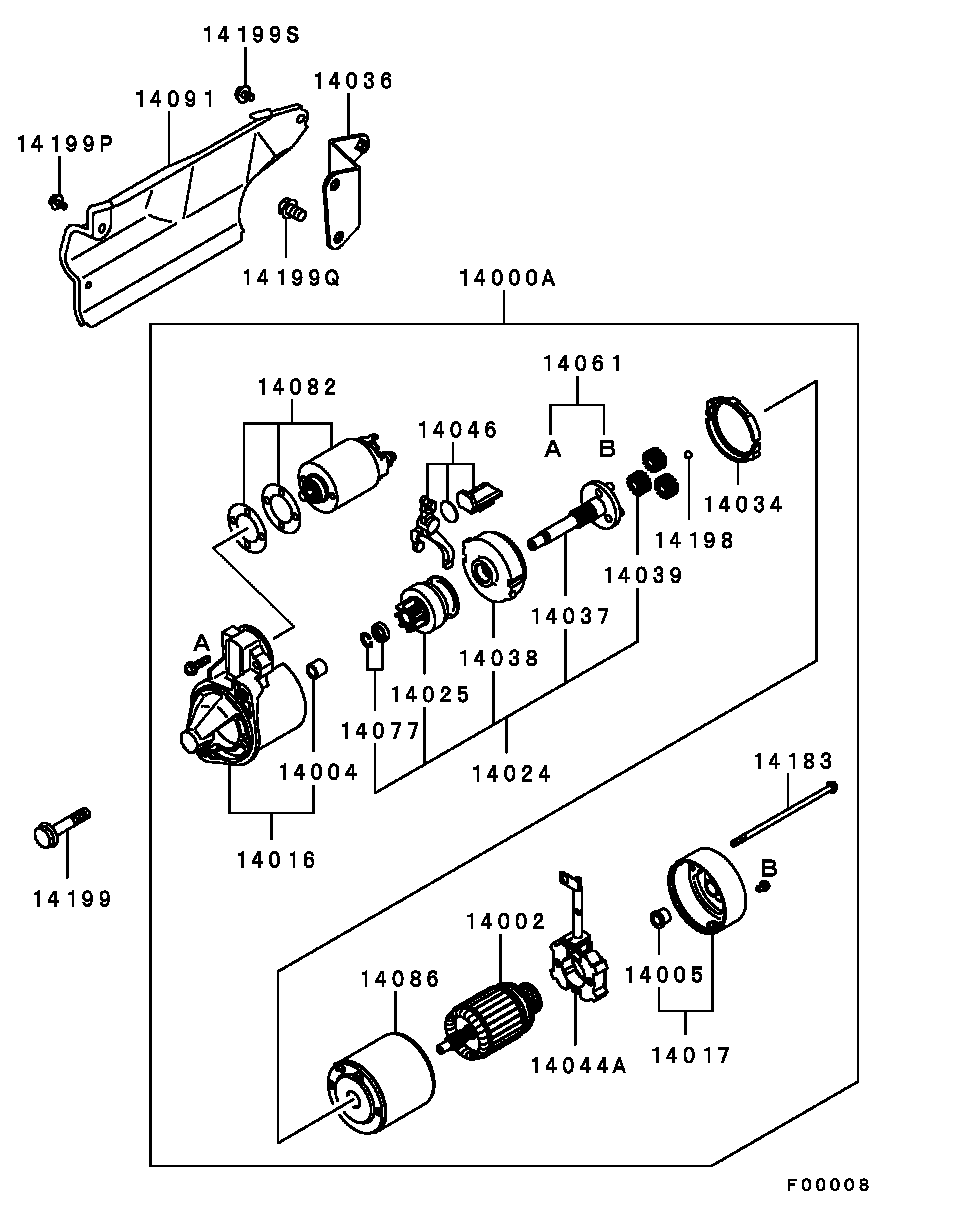 Mitsubishi MD335584 - Starter allinparts.ro