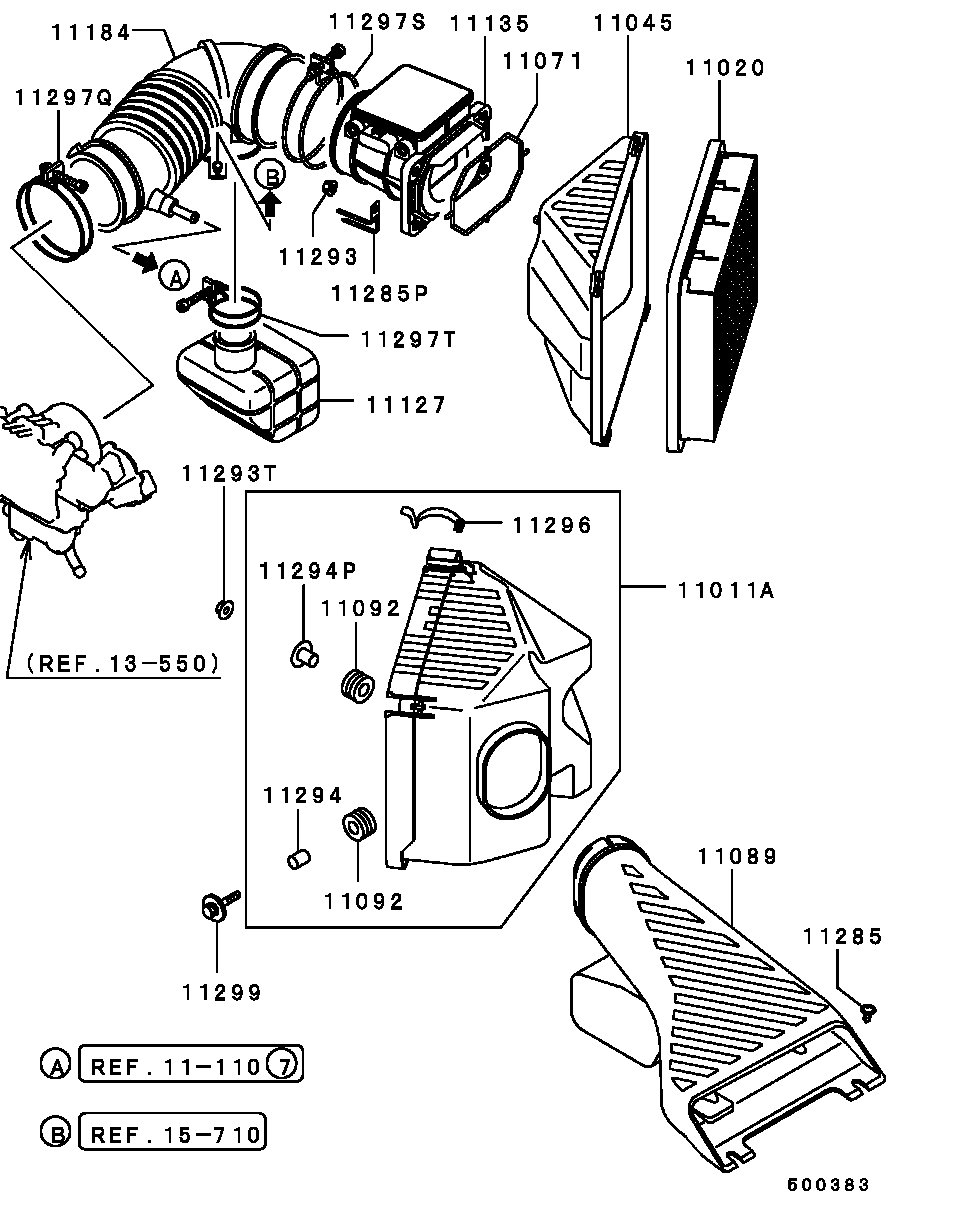 Mitsubishi MR 266849 - Filtru aer allinparts.ro