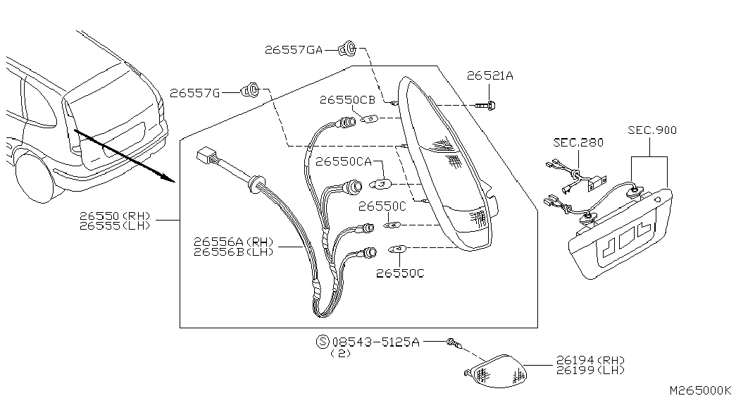 NISSAN 26261-BU200 - Bec, lumini interioare allinparts.ro