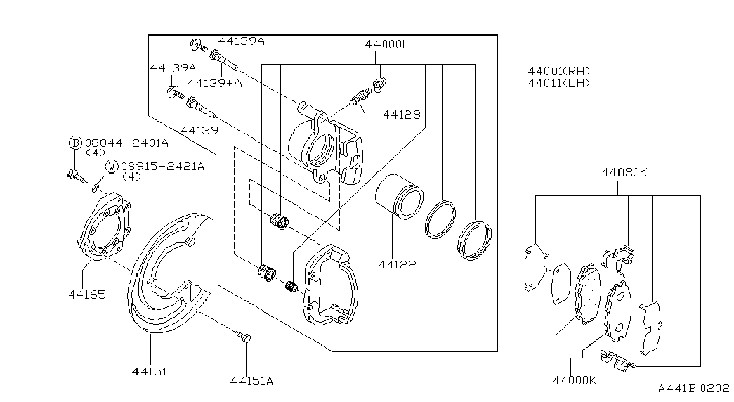 NISSAN 44011-VB200 - Etrier frana allinparts.ro