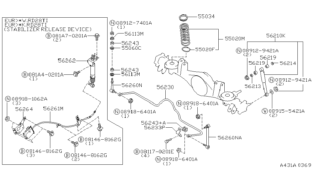 NISSAN 56210-VB026- - Amortizor allinparts.ro