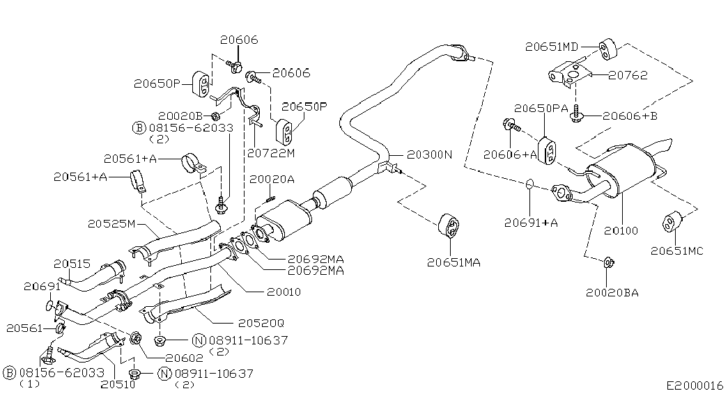 NISSAN 20650-2F001 - Bucsa, bara stabilizare allinparts.ro