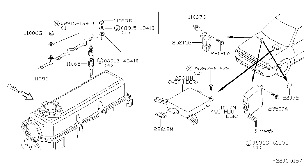 NISSAN 11065-G 5501 - Bujie incandescenta allinparts.ro