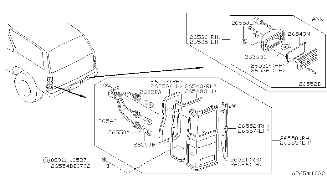 NISSAN 2671789913 - Bec incandescent, bec lumina zi allinparts.ro