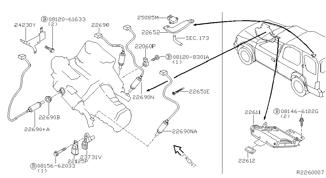 Datsun 22690-4S100 - Sonda Lambda allinparts.ro