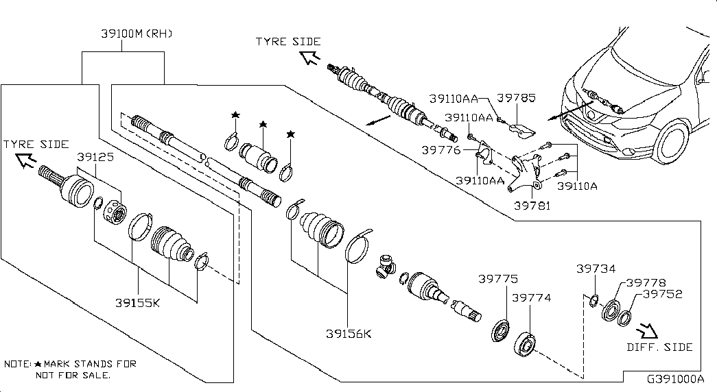 NISSAN C9241-4EB0A - Burduf cauciuc, articulatie planetara allinparts.ro