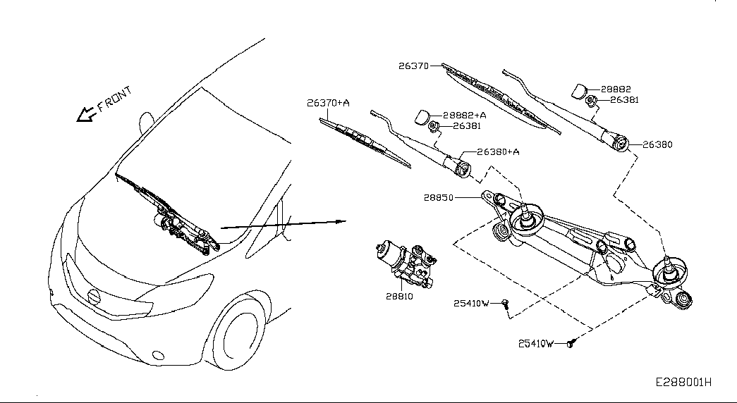 VAG 288903VF0A - Lamela stergator allinparts.ro