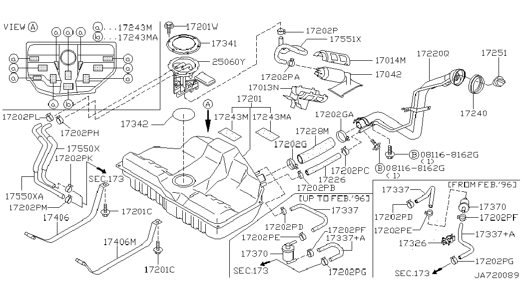 NISSAN 1704231U00* - Pompa combustibil allinparts.ro