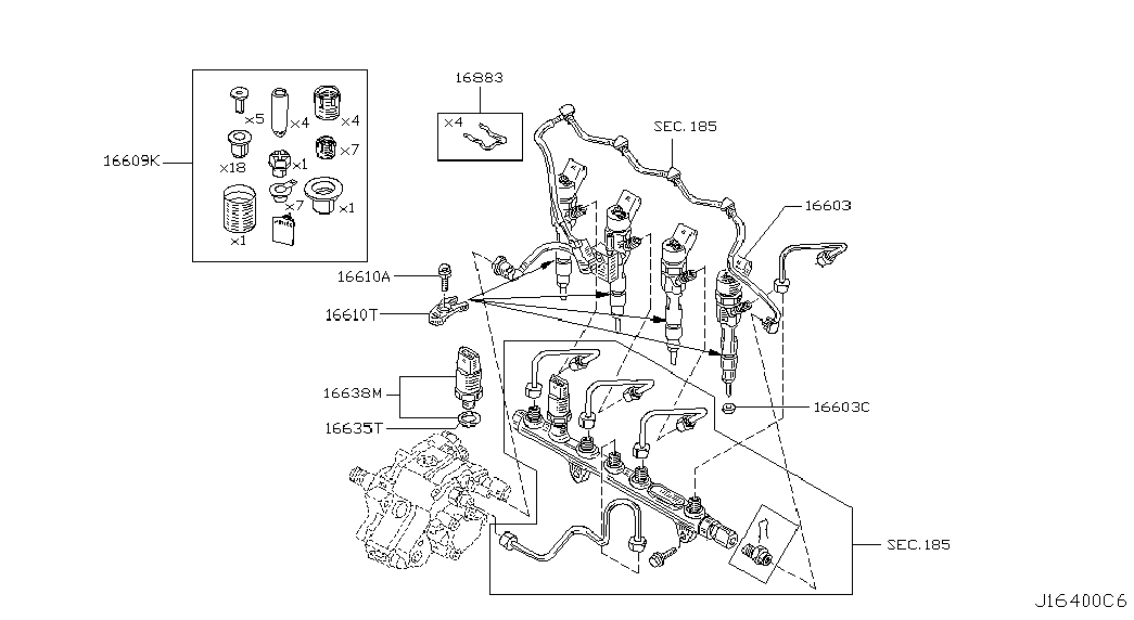 NISSAN 16626BN700 - NISSAN 16626BN700 - Inel etansare, locas diuza allinparts.ro