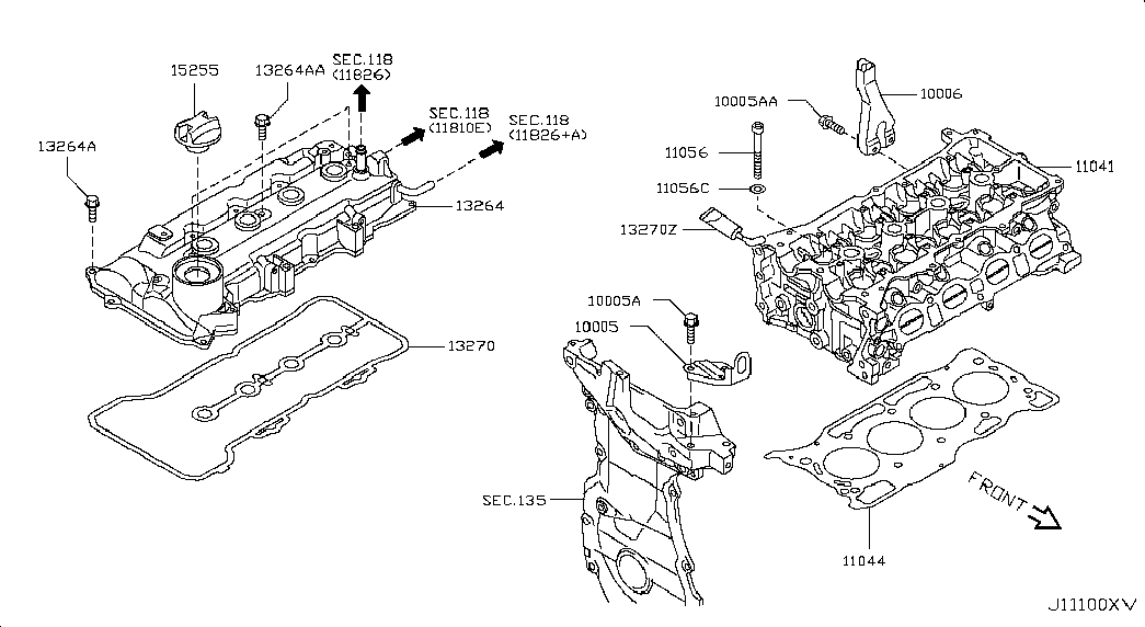 RENAULT 11 05 6ED 000 - Set surub, chiulasa allinparts.ro