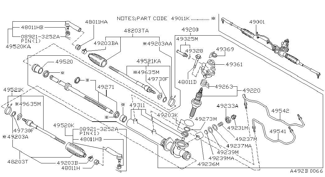 NISSAN 48521-65F25 - Articulatie axiala, cap de bara allinparts.ro