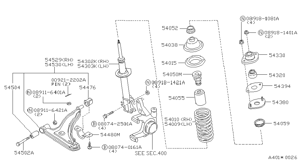 NISSAN 08911-6401A - Piulita allinparts.ro