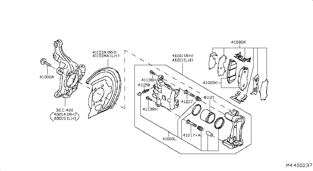 NISSAN 41001-3DN0A - Etrier frana allinparts.ro