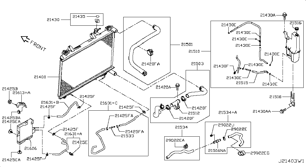 Infiniti 21430D999A - Buson,radiator allinparts.ro