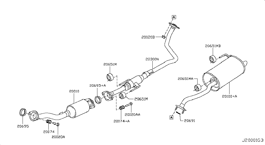 NISSAN 20695-1HD5D - Inel etansare, galerie evacuare allinparts.ro
