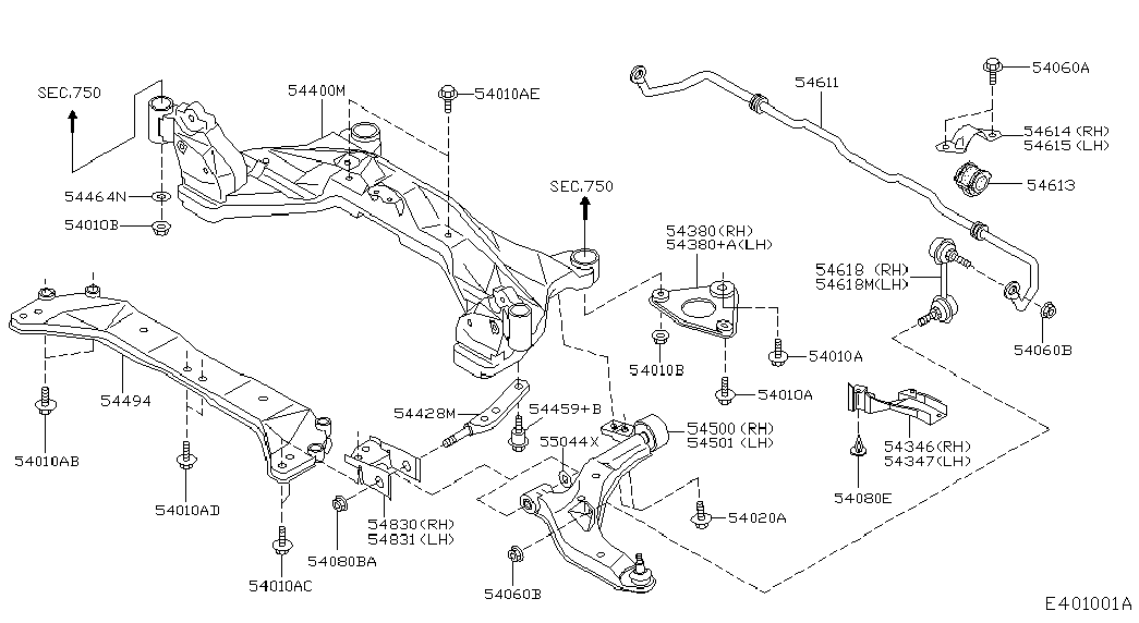 NISSAN 54500-AV606* - Brat, suspensie roata allinparts.ro