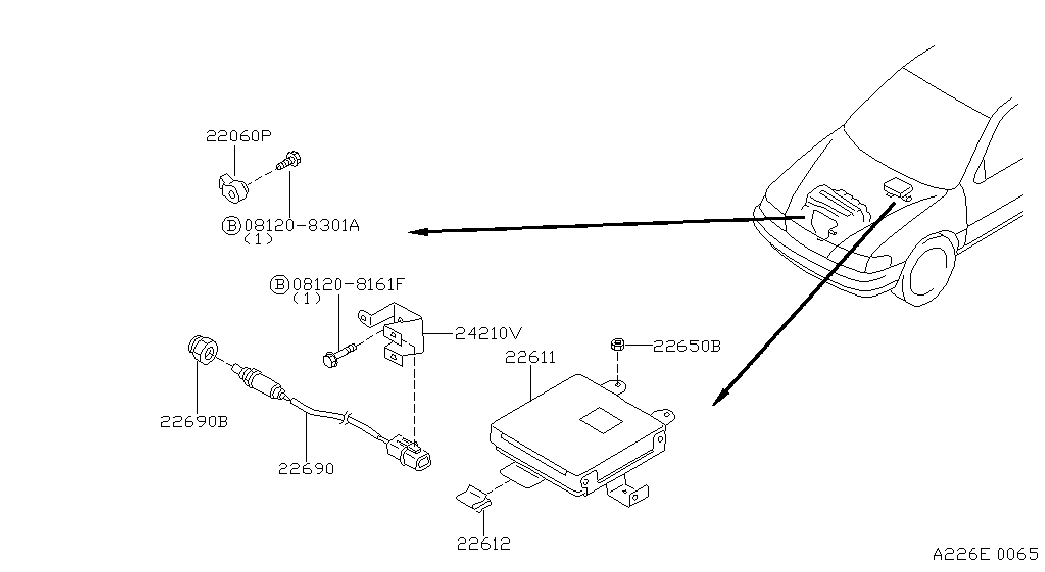 NISSAN 226901N400 - Sonda Lambda allinparts.ro