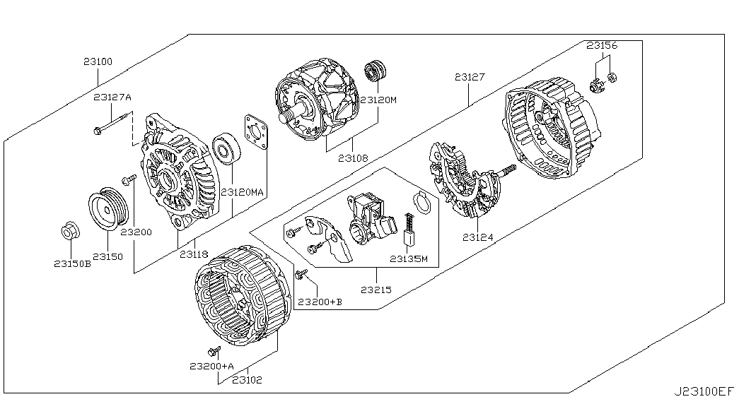Suzuki 23100-EG910 - Generator / Alternator allinparts.ro
