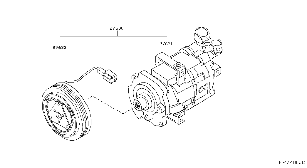 NISSAN 92600-JD000 - Compresor, climatizare allinparts.ro