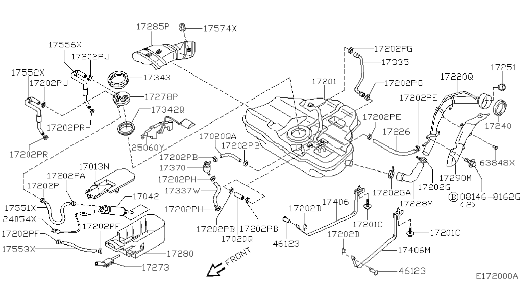 NISSAN 17042-9F500 - Pompa combustibil allinparts.ro