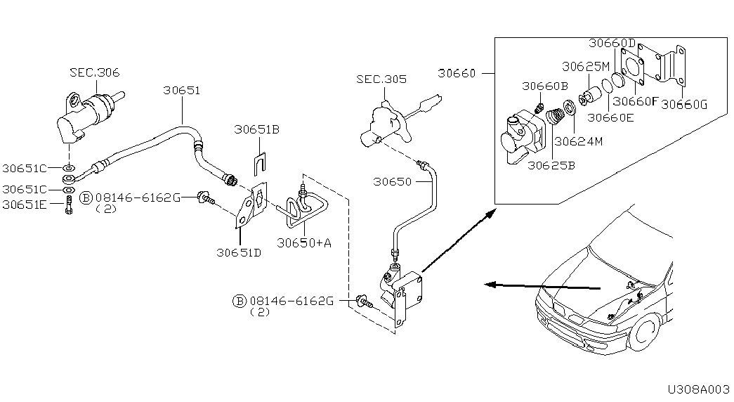 NISSAN 46237A4600 - Inel de etansare allinparts.ro