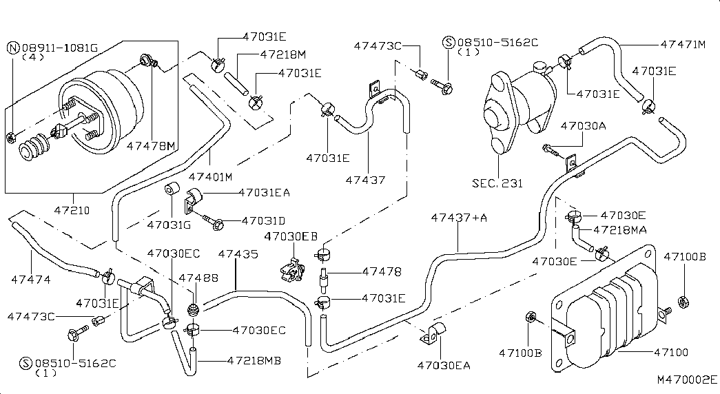 NISSAN 089111081G - Piulita,galeria de evacuare allinparts.ro