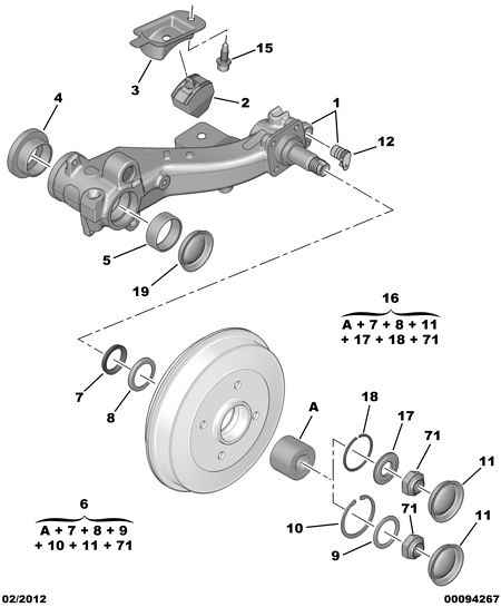 PSA 5131.A6 - Chit reparatie, brat allinparts.ro