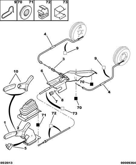 PSA 4745 L3 - Cablu, frana de parcare allinparts.ro