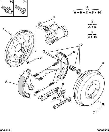 VAG 4241.J4 - Set saboti frana allinparts.ro
