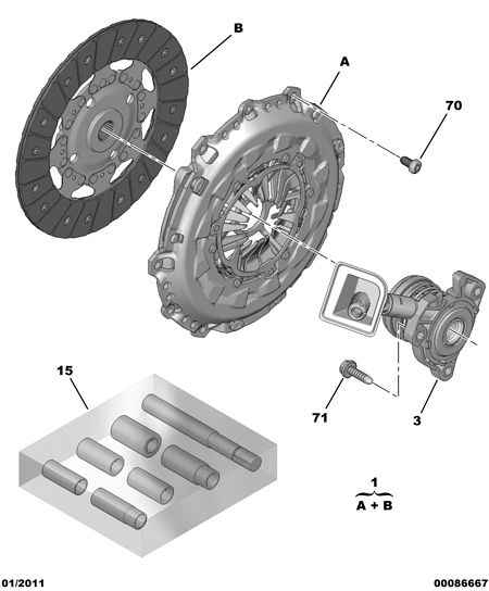 PSA 96 780 138 80 - Set ambreiaj allinparts.ro