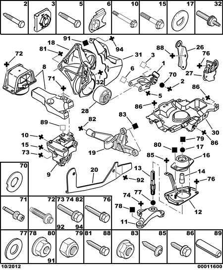 PSA 1807 V6 - Suport motor allinparts.ro