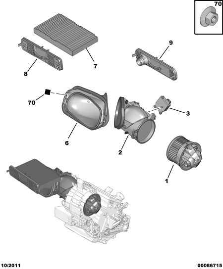 FORD 6479 32 - Dispersor, semnalizator allinparts.ro