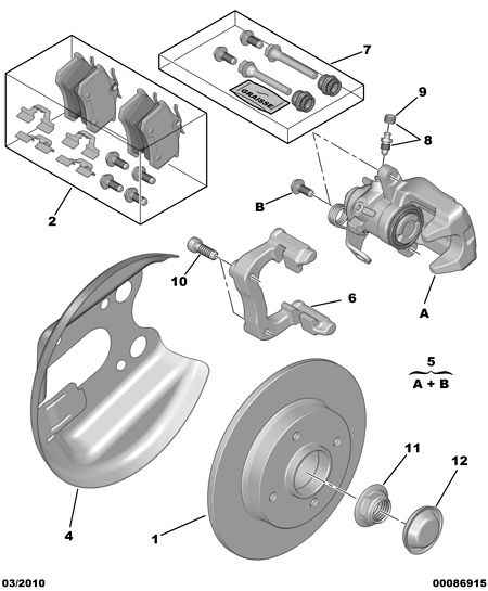PSA 4254 28 - Set placute frana,frana disc allinparts.ro