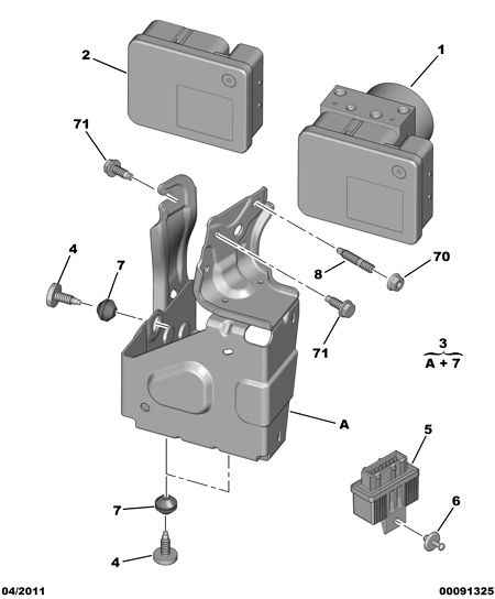 PSA 4542 T7 - Unitate hidraulica, sistem franare allinparts.ro