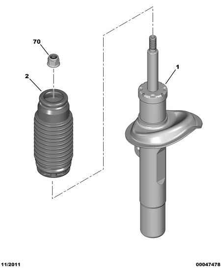 PSA 5202 AN - Amortizor allinparts.ro