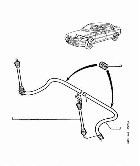 PSA 5087 49 - Brat / bieleta suspensie, stabilizator allinparts.ro