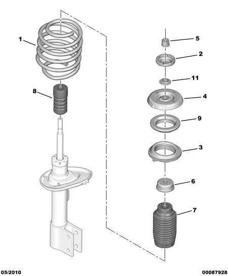 PSA 5033.E4 - Tampon cauciuc, suspensie allinparts.ro
