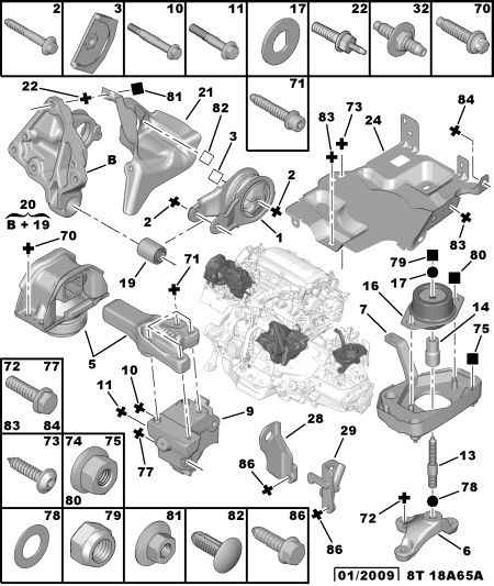 PSA 1807 EF - Suport motor allinparts.ro