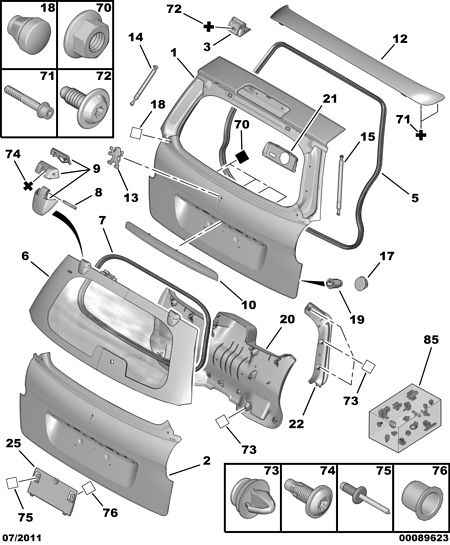 VAG 8731.P9 - Amortizor portbagaj allinparts.ro