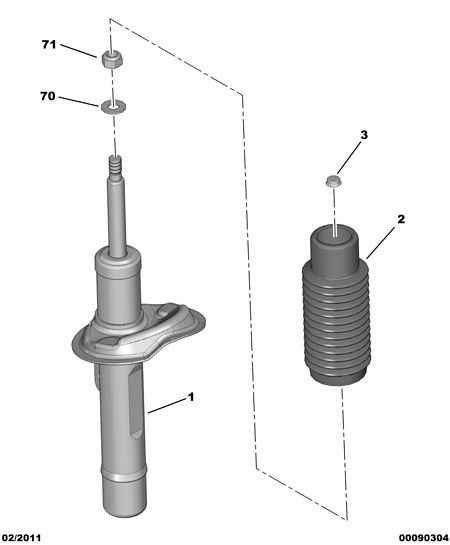 VAG 5202 GJ - Amortizor allinparts.ro
