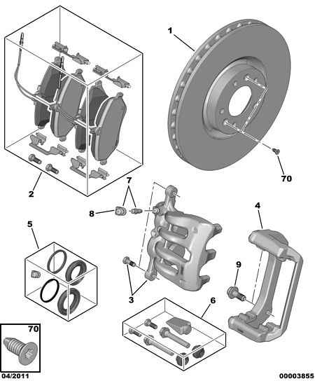 PSA 4253-83 - Set placute frana,frana disc allinparts.ro