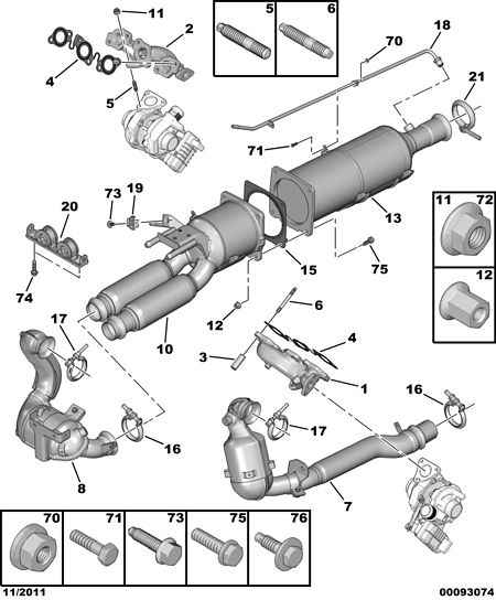 PSA 1706 09 - Filtru funingine / particule, sist.de esapament allinparts.ro