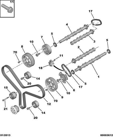 PSA 0816 K2 - Curea de distributie allinparts.ro