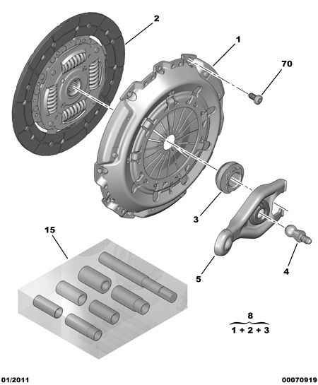 PSA 2004.AV - Set ambreiaj allinparts.ro